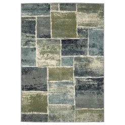 Home Decorators Collection Bartlett Multi 2 ft. x 8 ft. Block Runner Rug