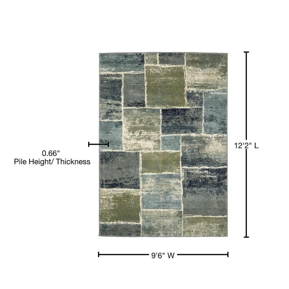 Home Decorators Collection Bartlett Multi 9 ft. x 12 ft. Block Area Rug 8 Home Decorators Collection Bartlett Multi 9 ft. x 12 ft. Block Area Rug - Image 6