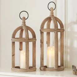 Home Decorators Collection Antiqued Wood Candle Hanging or Tabletop Lantern with Beaded Trim (Set of 2) 15 Home Decorators Collection Antiqued Wood Candle Hanging or Tabletop Lantern with Beaded Trim (Set of 2) -Home Decorators Soldes multi home decorators collection candle holders m180388 1q2xx 40 1000