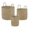 Home Decorators Collection Round Woven Seagrass Storage Baskets (Set of 3) -Home Decorators Soldes natural home decorators collection storage baskets feh2111 04 64 1000