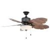 Home Decorators Collection Palm Cove 52 in. Indoor/Outdoor LED Natural Iron Ceiling Fan with Light Kit, Downrod and Reversible Motor -Home Decorators Soldes natural iron home decorators collection ceiling fans with lights 51422 64 1000