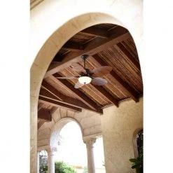 Home Decorators Collection Palm Cove 52 in. Indoor/Outdoor LED Natural Iron Ceiling Fan with Light Kit, Downrod and Reversible Motor -Home Decorators Soldes natural iron home decorators collection ceiling fans with lights 51422 66 1000