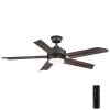 Home Decorators Collection Hansfield 56 in. LED Outdoor Natural Iron Ceiling Fan with Remote Control -Home Decorators Soldes natural iron home decorators collection ceiling fans with lights yg656 ni 64 1000