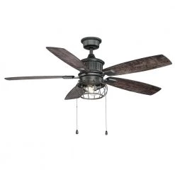 Home Decorators Collection Aldenshire 52 in. LED Indoor/Outdoor Natural Iron Ceiling Fan with Light Kit -Home Decorators Soldes natural iron home decorators collection ceiling fans with lights yg726 ni 31 1000