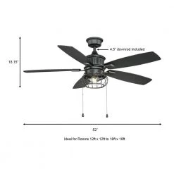 Home Decorators Collection Aldenshire 52 in. LED Indoor/Outdoor Natural Iron Ceiling Fan with Light Kit -Home Decorators Soldes natural iron home decorators collection ceiling fans with lights yg726 ni 40 1000