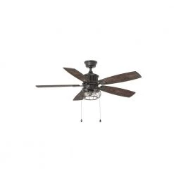Home Decorators Collection Aldenshire 52 in. LED Indoor/Outdoor Natural Iron Ceiling Fan with Light Kit -Home Decorators Soldes natural iron home decorators collection ceiling fans with lights yg726 ni a0 1000