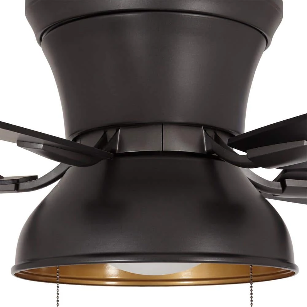 Home Decorators Collection Banneret 52 in. LED Natural Iron Ceiling Fan with Light 6 Home Decorators Collection Banneret 52 in. LED Natural Iron Ceiling Fan with Light - Image 4