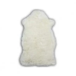 Home Decorators Collection Unshorn Sheepskin White 2 ft. x 3 ft. Animal Shape Area Rug