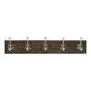 Home Decorators Collection Textured Choice Oak 27 in. Hook Rack with 5 Satin Nickel Beveled Square Hooks -Home Decorators Soldes natural wood home decorators collection hooks 64131 64 1000