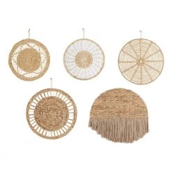 Home Decorators Collection Woven Assorted Hanging Baskets Wall Art (Set of 5)