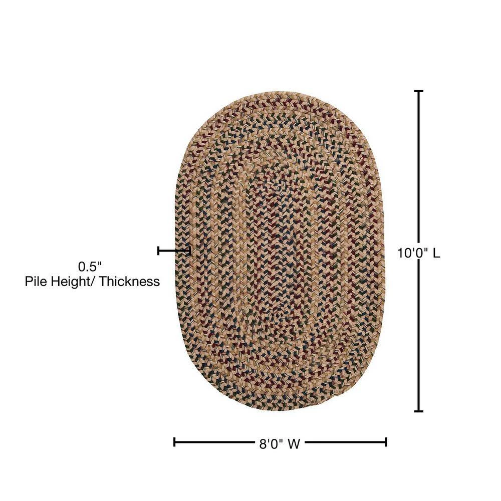 Home Decorators Collection Winchester Oatmeal 8 ft. x 10 ft. Oval Moroccan Wool Blend Area Rug 6 Home Decorators Collection Winchester Oatmeal 8 ft. x 10 ft. Oval Moroccan Wool Blend Area Rug - Image 4