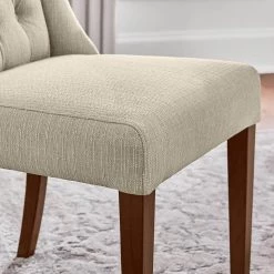 Home Decorators Collection Dorbrook Diamond-Tufted Upholstered Dining Chairs in Oatmeal (Set of 2) -Home Decorators Soldes oatmeal home decorators collection dining chairs pjc674 pj223 a0 1000