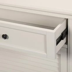 Home Decorators Collection Hamilton 47 in. Polar White Wood Console Table with Drawers -Home Decorators Soldes off white home decorators collection console tables sk19032r2pw 4f 1000