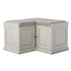 Home Decorators Collection Walker Polar White Corner Storage Bench