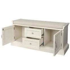 Home Decorators Collection Royce Polar White Storage Bench -Home Decorators Soldes off white home decorators collection dining benches sk19076r1 pw 4f 1000