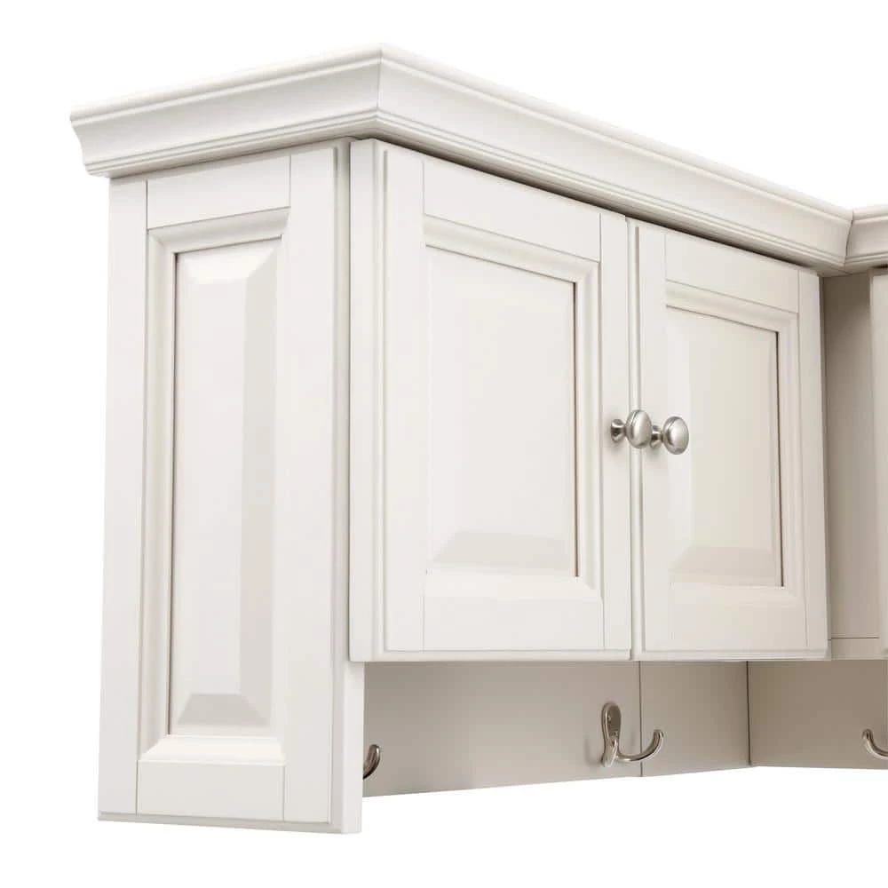 Home Decorators Collection Walker Polar White Corner Wall Cabinet 7 Home Decorators Collection Walker Polar White Corner Wall Cabinet - Image 5