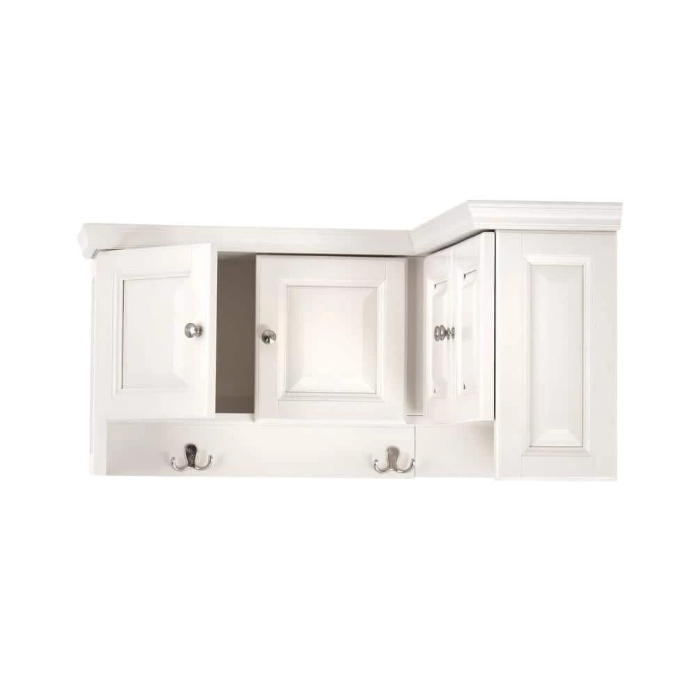 Home Decorators Collection Walker Polar White Corner Wall Cabinet 6 Home Decorators Collection Walker Polar White Corner Wall Cabinet - Image 4