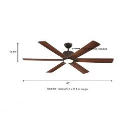 Home Decorators Collection Renwick 60 in. Integrated LED Indoor Oil Rubbed Bronze Ceiling Fan with Light Kit and Remote Control -Home Decorators Soldes oil rubbed bronze home decorators collection ceiling fans with lights 14736 a0 1000