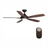 Home Decorators Collection Petersford 52 in. Integrated LED Indoor Oil Rubbed Bronze Ceiling Fan with Light Kit and Remote Control -Home Decorators Soldes oil rubbed bronze home decorators collection ceiling fans with lights 24426 64 1000