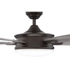 Home Decorators Collection Anselm 54 in. Integrated LED Indoor Oil Rubbed Bronze Ceiling Fan with Light Kit and Remote Control -Home Decorators Soldes oil rubbed bronze home decorators collection ceiling fans with lights sw1478 54inorb 1f 1000