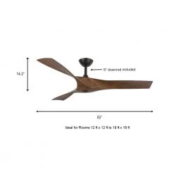 Home Decorators Collection Wesley 52 in. Indoor/Outdoor Oil Rubbed Bronze DC Motor Ceiling Fan with Remote Control -Home Decorators Soldes oil rubbed bronze home decorators collection ceiling fans without lights 34776 hbum a0 1000