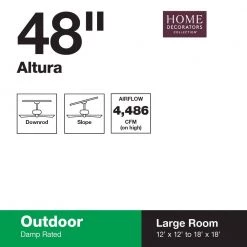 Home Decorators Collection Altura 48 in. Indoor/Outdoor Oil-Rubbed Bronze Ceiling Fan with Downrod and Reversible Motor; Light Kit Adaptable 21 Home Decorators Collection Altura 48 in. Indoor/Outdoor Oil-Rubbed Bronze Ceiling Fan with Downrod and Reversible Motor; Light Kit Adaptable -Home Decorators Soldes oil rubbed bronze home decorators collection ceiling fans without lights 51748 4f 1000