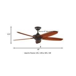 Home Decorators Collection Altura 48 in. Indoor/Outdoor Oil-Rubbed Bronze Ceiling Fan with Downrod and Reversible Motor; Light Kit Adaptable 16 Home Decorators Collection Altura 48 in. Indoor/Outdoor Oil-Rubbed Bronze Ceiling Fan with Downrod and Reversible Motor; Light Kit Adaptable -Home Decorators Soldes oil rubbed bronze home decorators collection ceiling fans without lights 51748 a0 1000