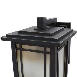 Home Decorators Collection Port Oxford 1-Light Oil Rubbed Chestnut Outdoor Wall Lantern Sconce -Home Decorators Soldes oil rubbed chestnut home decorators collection outdoor sconces 23113 77 1000