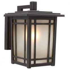 Home Decorators Collection Port Oxford 1-Light Oil Rubbed Chestnut Outdoor Wall Lantern Sconce -Home Decorators Soldes oil rubbed chestnut home decorators collection outdoor sconces 23212 1d 1000