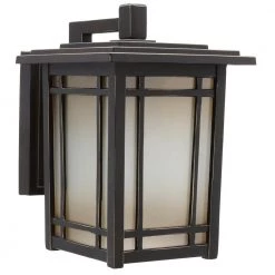 Home Decorators Collection Port Oxford 1-Light Oil Rubbed Chestnut Outdoor Wall Lantern Sconce -Home Decorators Soldes oil rubbed chestnut home decorators collection outdoor sconces 23212 40 1000