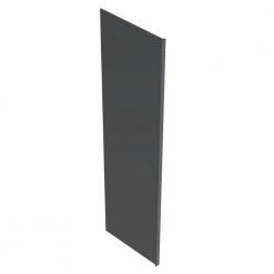 Home Decorators Collection Navarre Onyx Gray Plywood Shaker Stock Assembled Wall Kitchen Cabinet Refrigerator End Panel 3 in. x 96 in. x 24 in.