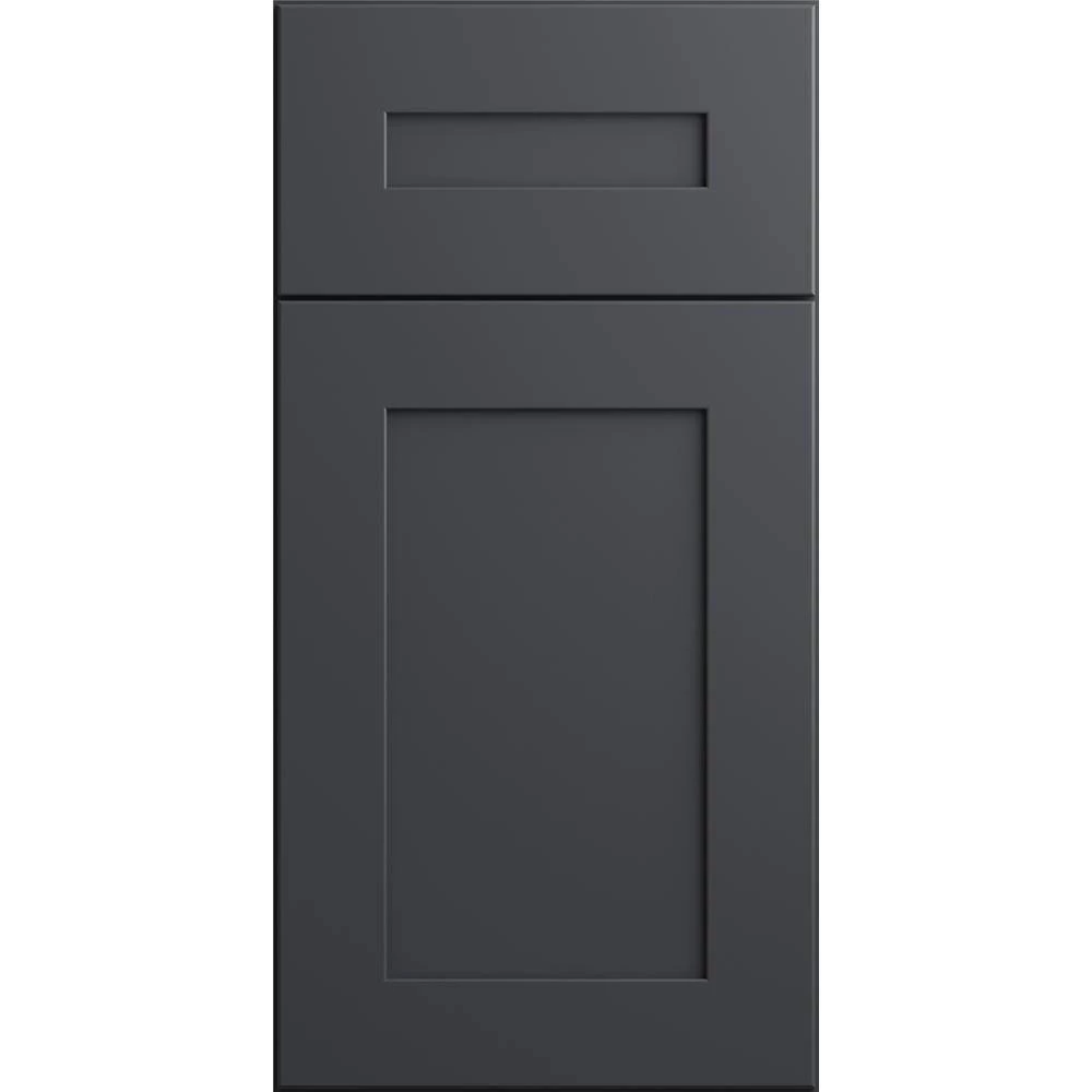 Home Decorators Collection Newport Onyx Gray Painted Plywood Shaker Stock Assembled Bath Kitchen Cabinet Vanity 2 Door (24 in. x 34.5 in. x 21 in.) 5 Home Decorators Collection Newport Onyx Gray Painted Plywood Shaker Stock Assembled Bath Kitchen Cabinet Vanity 2 Door (24 in. x 34.5 in. x 21 in.) - Image 3