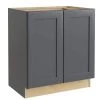 Home Decorators Collection Newport Onyx Gray Painted Plywood Shaker Stock Assembled Bath Kitchen Cabinet Vanity 2 Door (24 in. x 34.5 in. x 21 in.) -Home Decorators Soldes onyx gray painted home decorators collection assembled kitchen cabinets vb2421fh ndo 64 1000