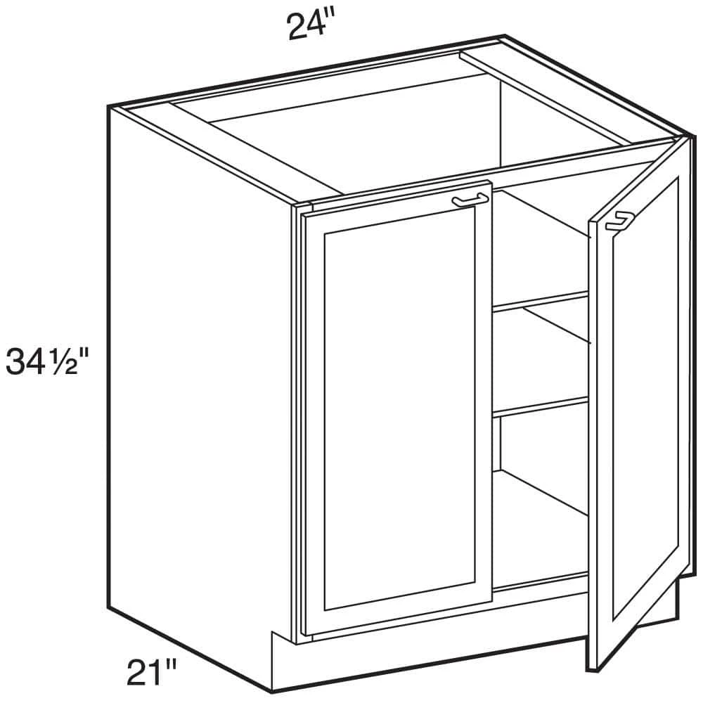 Home Decorators Collection Newport Onyx Gray Painted Plywood Shaker Stock Assembled Bath Kitchen Cabinet Vanity 2 Door (24 in. x 34.5 in. x 21 in.) 4 Home Decorators Collection Newport Onyx Gray Painted Plywood Shaker Stock Assembled Bath Kitchen Cabinet Vanity 2 Door (24 in. x 34.5 in. x 21 in.) - Image 2