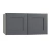 Home Decorators Collection Newport Gray Painted Plywood Shaker Stock Assembled Wall Deep Bridge Cabinet Soft Close Doors 33 in. x 15 in. x 24 in. -Home Decorators Soldes onyx gray painted home decorators collection assembled kitchen cabinets w332415 ndo 64 1000