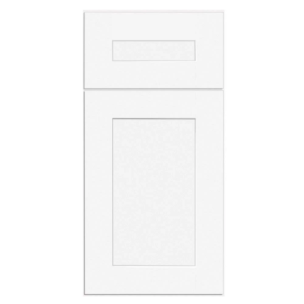 Home Decorators Collection Newport Assembled 15x34.5x24 in. Plywood Shaker Base Kitchen Cabinet Right 2 Soft Close in Painted Pacific White 6 Home Decorators Collection Newport Assembled 15x34.5x24 in. Plywood Shaker Base Kitchen Cabinet Right 2 Soft Close in Painted Pacific White - Image 4