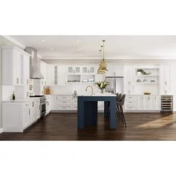 Home Decorators Collection Newport Assembled 24x34.5x24 in. Plywood Shaker Base Kitchen Cabinet Soft Close Doors/Drawers in Painted Pacific White -Home Decorators Soldes pacific white home decorators collection assembled kitchen cabinets b24 npw 1f 1000