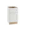 Home Decorators Collection Newport Assembled 15 x 28.5 x 21 in. Plywood Shaker Desk Base Kitchen Cabinet Soft Close Right in Painted Pacific White -Home Decorators Soldes pacific white home decorators collection assembled kitchen cabinets ddo15r npw 64 1000