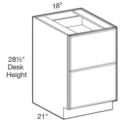 Home Decorators Collection Newport Assembled Plywood Shaker Kitchen Desk Base Cabinet Soft Close in Painted Pacific White (18x28.5x21 in.) -Home Decorators Soldes pacific white home decorators collection assembled kitchen cabinets ddr18 npw c3 1000