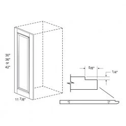Home Decorators Collection Newport Shaker Assembled Plywood Wall Kitchen Cabinet End Panel 11.875 in. x 36 in.x 0.75 in -Home Decorators Soldes pacific white home decorators collection assembled kitchen cabinets mwep36 npw c3 1000