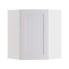 Home Decorators Collection Newport Assembled 24x30x12 in Plywood Shaker Wall Angle Corner Kitchen Cabinet Soft Close Right in Painted Pacific White -Home Decorators Soldes pacific white home decorators collection assembled kitchen cabinets wa2430r npw 64 1000