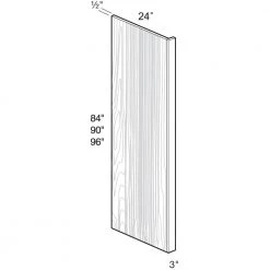 Home Decorators Collection Newport Assembled 3 in. x 96 in. x 24 in. Refrigerator End Panel in Pacific White -Home Decorators Soldes pacific white home decorators collection kitchen cabinet end panels rp396 pw c3 1000