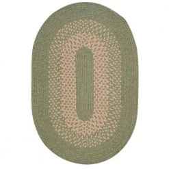 Home Decorators Collection Portland Palm 7 ft. x 9 ft. Braided Oval Area Rug