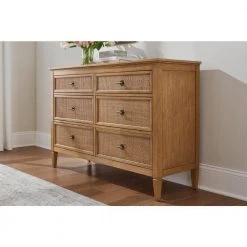 Home Decorators Collection Marsden Patina Finish 6-Drawer Cane Dresser (54 in W. X 36 in H.) -Home Decorators Soldes patina home decorators collection dressers 05614 445 eps free c3 1000