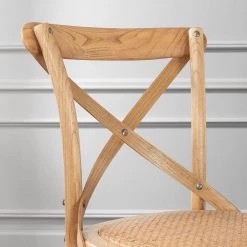 Home Decorators Collection Mavery Patina Oak Finish Cross Back Bar Stool with Woven Rattan Seat -Home Decorators Soldes patina oak home decorators collection bar stools pjh118 297006 40 1000