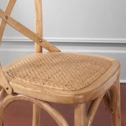 Home Decorators Collection Mavery Patina Oak Finish Cross Back Bar Stool with Woven Rattan Seat -Home Decorators Soldes patina oak home decorators collection bar stools pjh118 297006 a0 1000