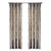 Home Decorators Collection Garden Gate 50 in. W x 84 in. L Light Filtering Window Panel in Pewter