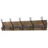 Home Decorators Collection 27 in. Rustic Pine and Distressed Brass Hook Rack -Home Decorators Soldes pine and antique brass home decorators collection hooks r36197h rpd u 64 1000