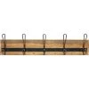 Home Decorators Collection 27 in. Rustic Pine and Distressed Brass Hook Rack -Home Decorators Soldes pine antique brass home decorators collection hooks r36197h rpd r 64 1000