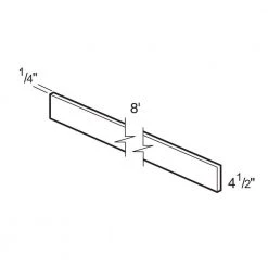 Home Decorators Collection Pacific White Shaker Assembled Plywood Stock Matching Kitchen Cabinet Toe Kick 96 in. x 4.5 in. x 0.125 in. -Home Decorators Soldes polar white home decorators collection kitchen cabinet toe kicks mtk8 pw c3 1000